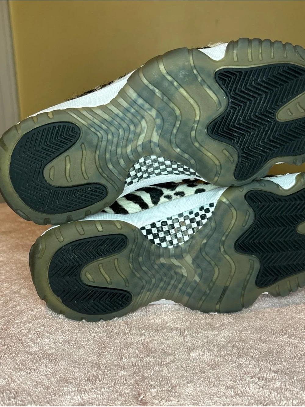 Air Jordan 11 Animal Instinct Zebra Leopard Print Women’s Size 7.5 Sneakers